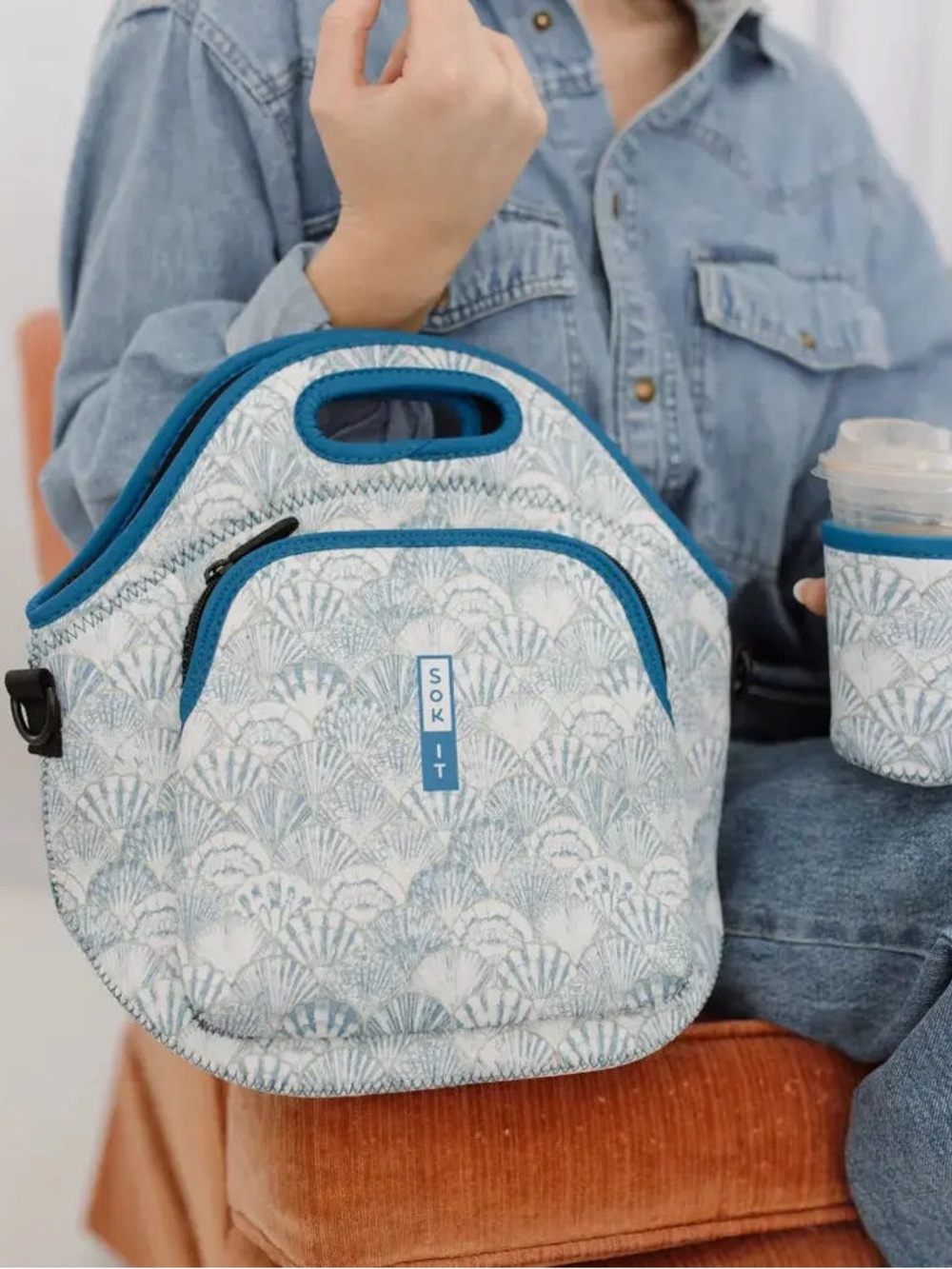New Sok It LunchTote XL in Shore Thing